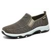 Men's shoes Men's casual shoes Breathable mesh shoes Soft sole Comfortable father shoes One pedal Men's single shoes Versatile flying woven shoes