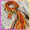 Handgefertigtes Rengoku Kyoujurou Armband Mode Dämonentöter Anime Zubehör Verstellbare Länge Unisex Armband Jungen Mädchen Geschenke