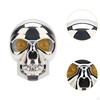 Motorcycle LED Skull Headlight Accessories Easy To Install Replace Driving Fog Light