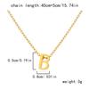Simple Stainless Steel A-Z Initial Letter Necklaces for Women 26 Alphabet Pendant Clavicle Chain Choker Birthday Party Jewelry