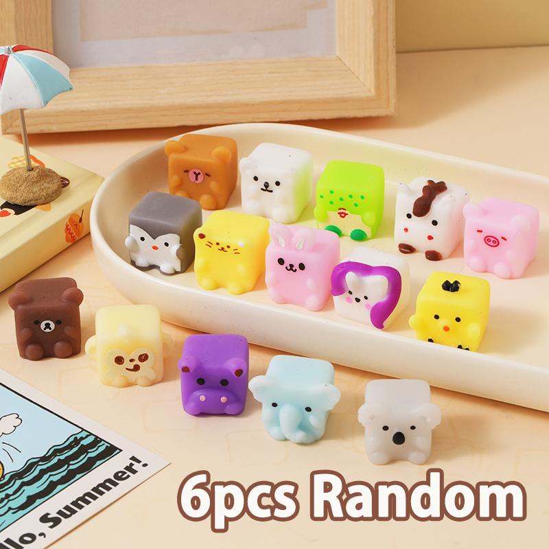 

Unique Mochi Squishy Squeeze Stress Toys For Kids Adult Cartoon Animal Squishy Tabas Set Stress Relief Vent Pinch Toy Party Gift