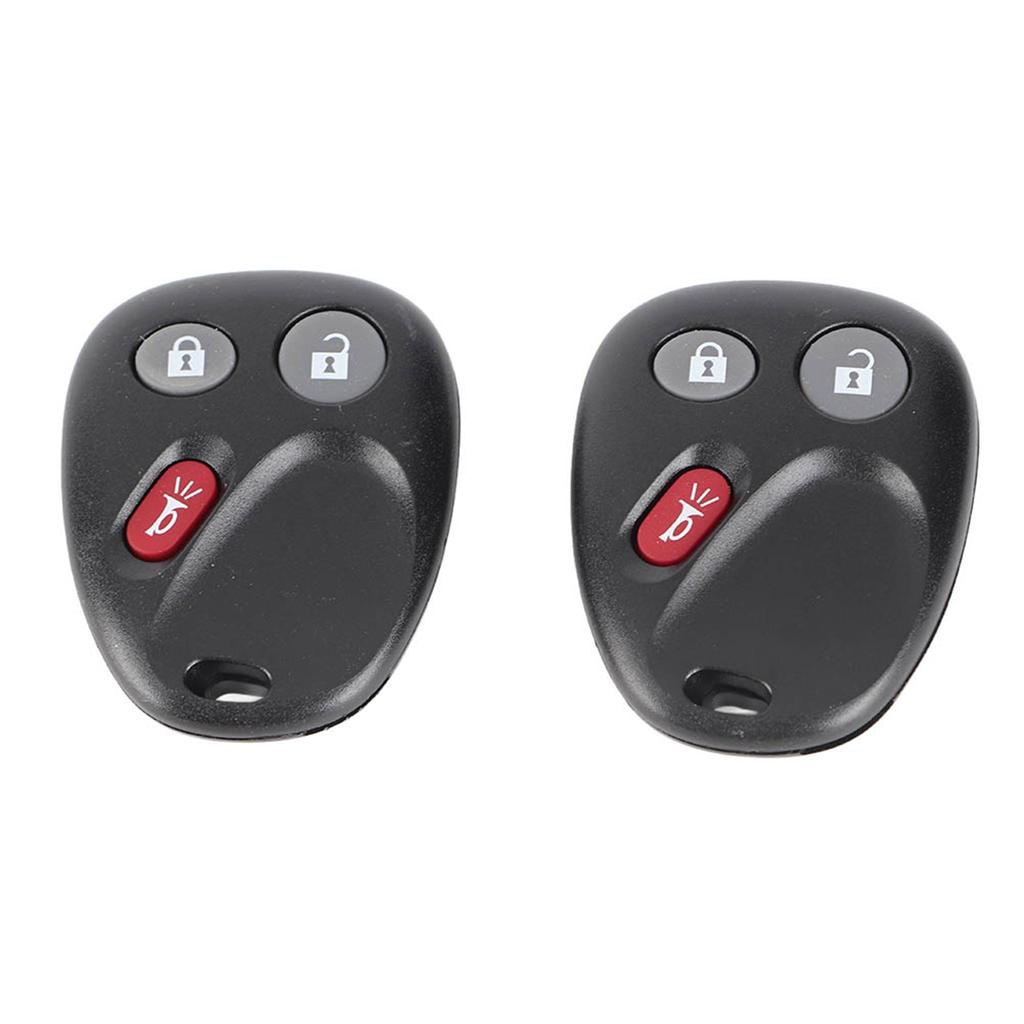 2 Pack 3 Buttons Keyless Car Remote Fob LHJ011 Replacement for 2003 2006 ABS Black