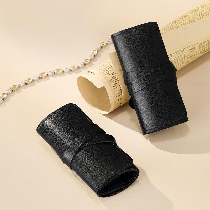 Multifunctional PU Leather Jewelry Storage Bag Portable Travel Pouch for Rings Earrings Bracelets