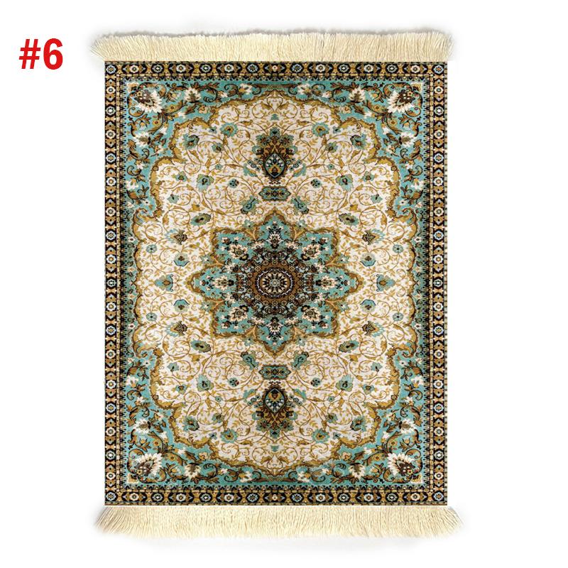 

27x18CM Persian Carpet Pattern Mouse Pad Laptop DIY Custom Desk Pad Velvet Material Decoration Gaming Desk Best Game Anime Rug