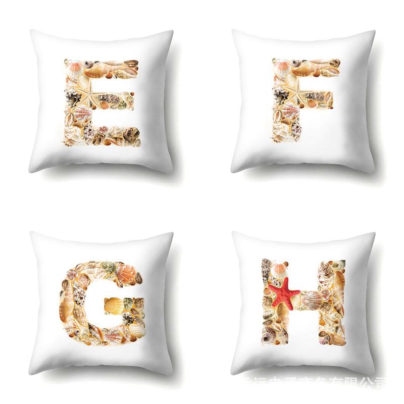 Polyester Pillowcase Automobile Decoration Home 26 English Letter Printed Pillowcase