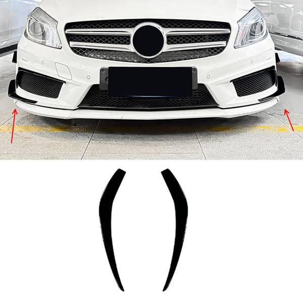 Mercedes Klasa A W176 AMG Przedni Zderzak Dolny Spoiler Splitter (13-15) - 1 para
