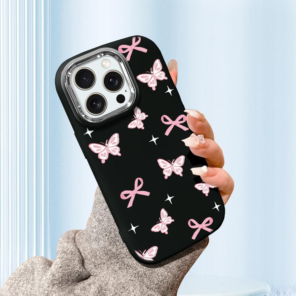 Jednobarevný stříbrný okraj čočky Mastné pouzdro Měkký TPU tekutý silikonový kryt odolný proti nárazům Pouzdro na telefon pro Huawei Honor iPhone Infinix Tecno Vivo