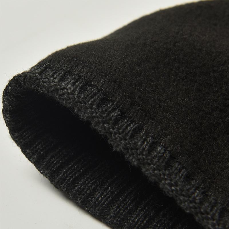 Winter Warm Ear Protection Hat Winter Outdoor Velvet Wool Hat Brimless Pullover Hat