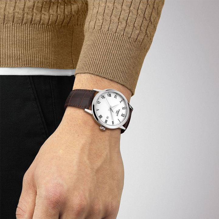 TISSOT Quartz Movement 50 meter Water Resistance Men's Watches Watch 42mm White Dial Stainless Steel Case T129.410.16.013.00