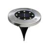 Solar LED Stainless Steel Underground Light for Outdoor Garden, Lawn, Courtyard, Rainproof.