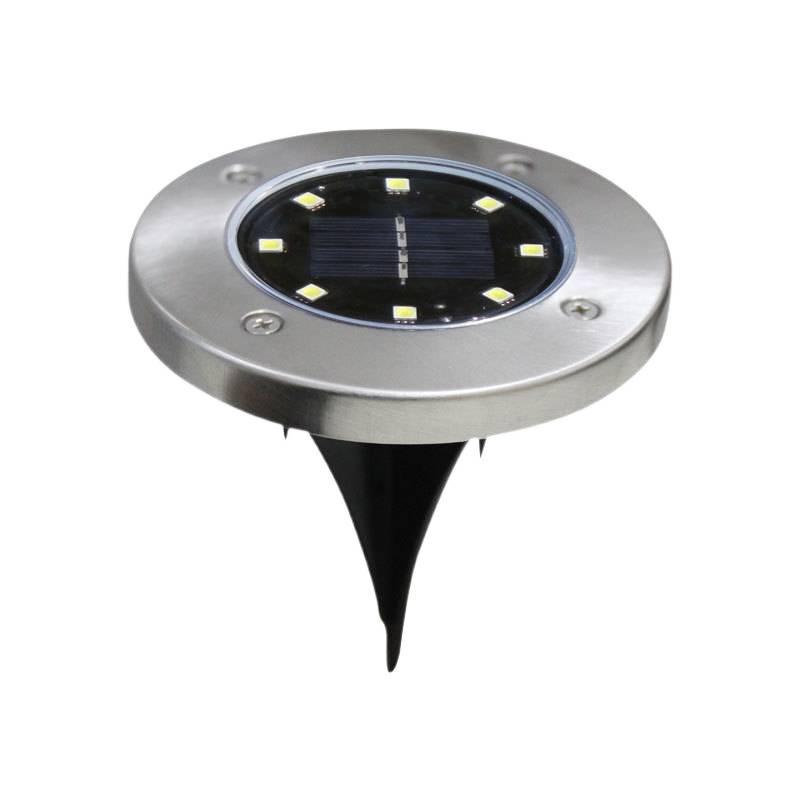 Solar LED Stainless Steel Underground Light for Outdoor Garden, Lawn, Courtyard, Rainproof.