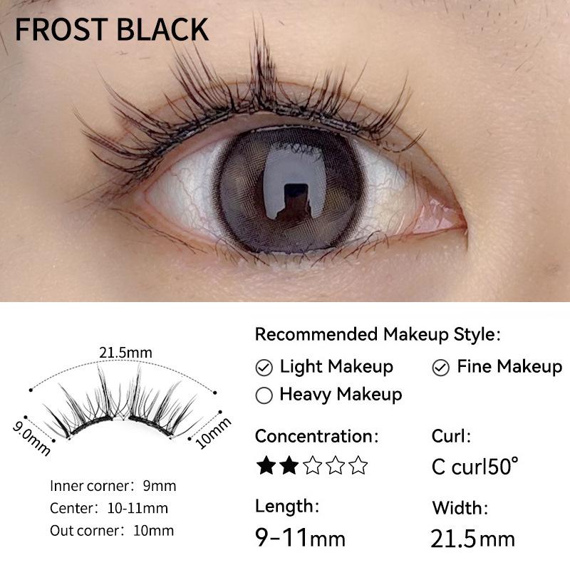 Natural Soft 3D Magnetic False Eyelashes Kit with Magnetic Clip Reusable Easy-On Eyelashes