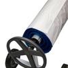 Solar Blanket Cover Waterproof Dustproof Anti-UV Solar Reel Protective Cover with Hook & Loop for 16-24ft Wide Swimming Pool