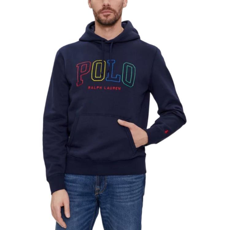 Polo Ralph Lauren Logo Embroidered Drawstring Hoodie Men's 710926600-001