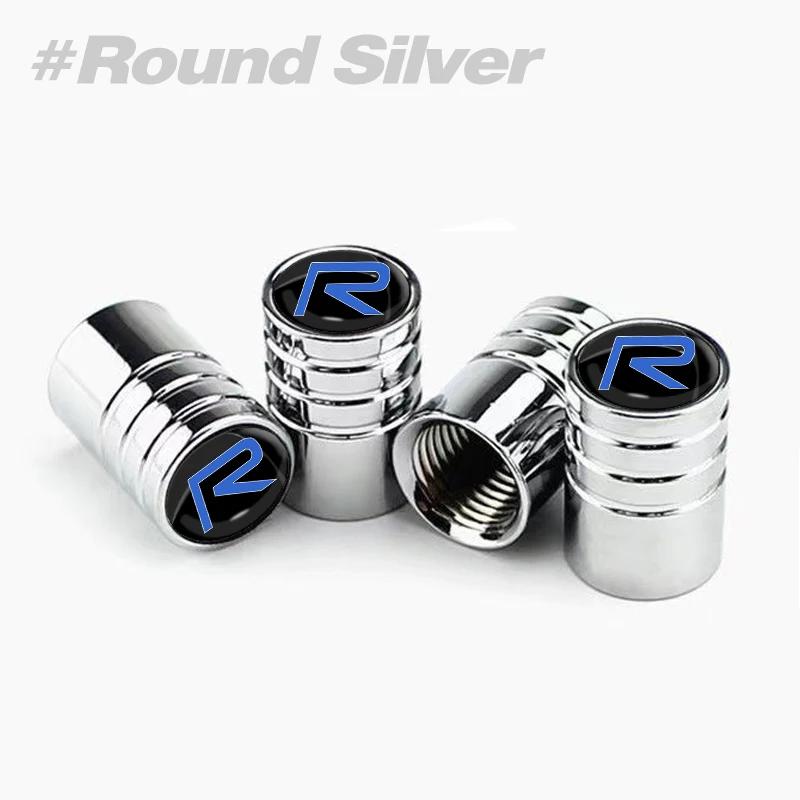 

2026 Hot For VW VOLKSWAGEN 4Pcs/Set Car Wheel Tire Valve Caps Metal Stem Cover For Volvo R design T6 AWD S40 S60 S90 XC40 XC60 X