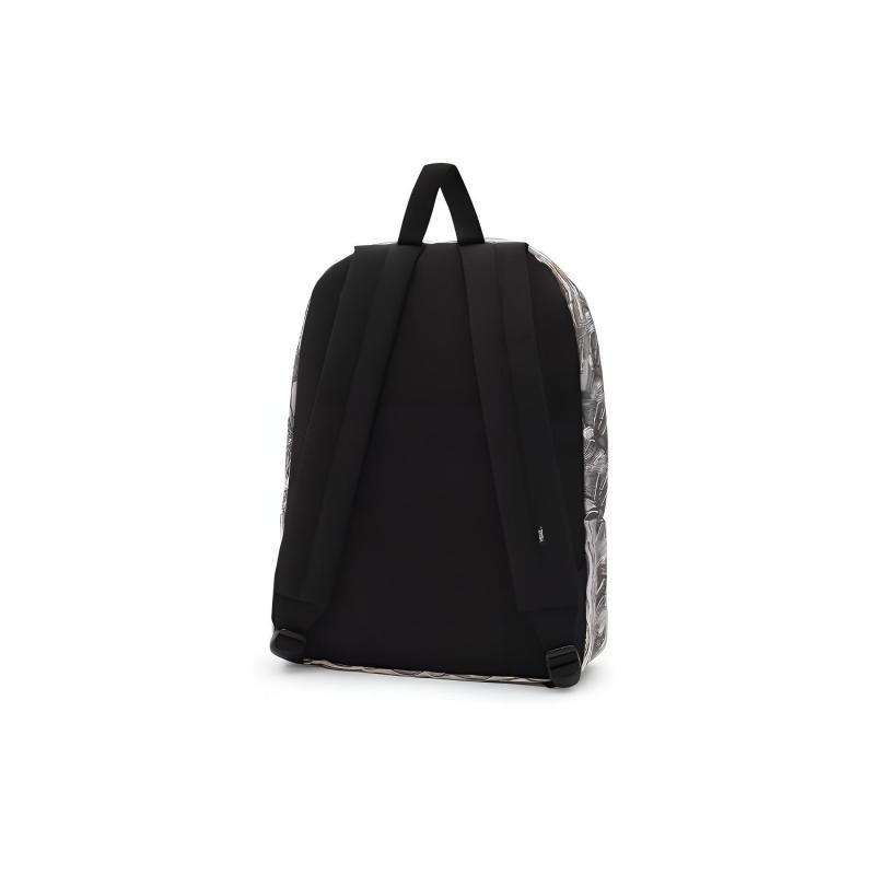 Vans MOMA Old Skool Collaboration Polyester Backpack Regular Unisex Gray White Vans VN0A3I6R1UB1