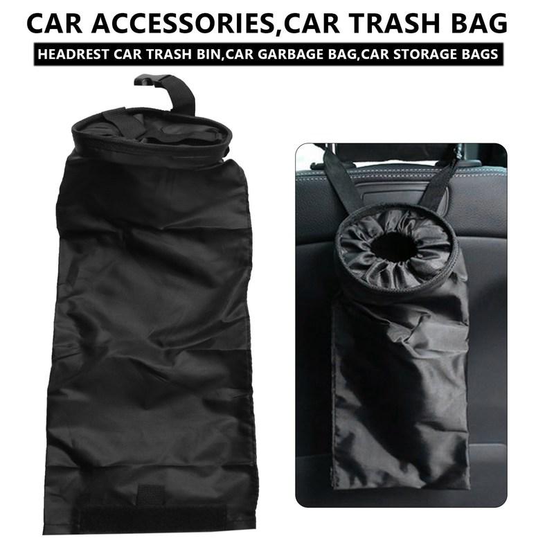 Powerful 2PCS Car Trash Bags Car Trash Bags Hanging Detachable Garbage Bag For Back Seat Outdoor Traveling Home Use