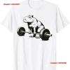 Bodybuilding Capybara Weightlifting Workout Deadlift Fitness Gym T Shirt Vintage Washed Stretched Comfortable Breathable Homme