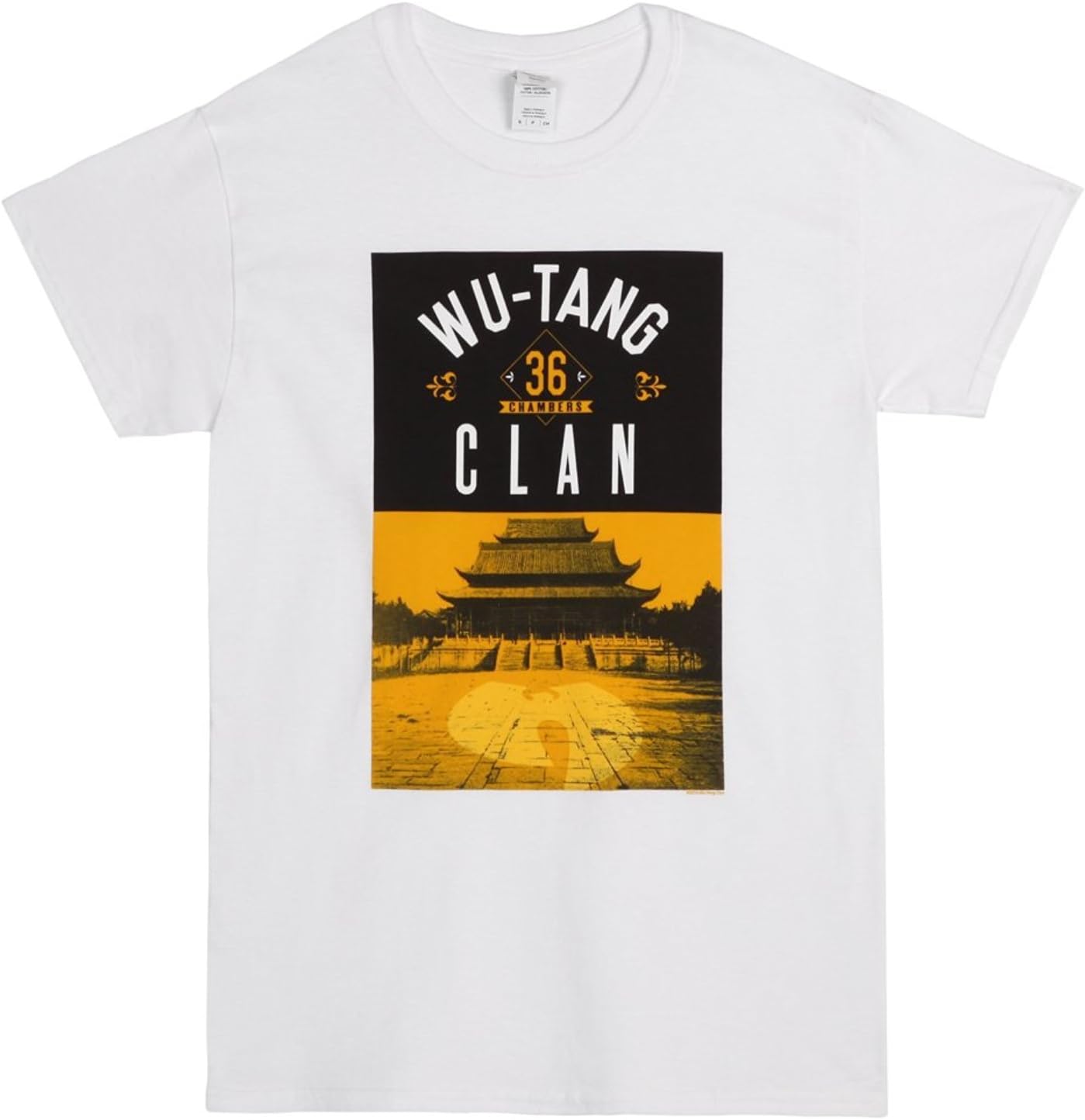Wu-Tang Clan 36 Chambers Shaolin Temple Adult T-Shirt White Medium) XXXXL