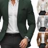 Herbst Neu Herren Anzugkragen Einfarbig Slim Fit Version Anzugjacke mit Brustattrappe und Innenfutter