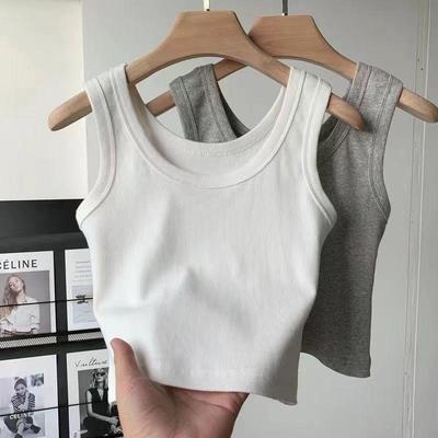 Crop Top Donna Senza Maniche a Vita Alta: Canottiera Estiva Trendy e Sexy con Elegante Design sulla Schiena
