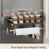 YouShu Magnetic Single-Layer Folding Refrigerator Spice Rack