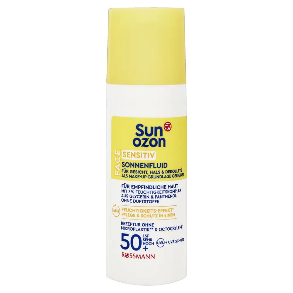 ROSSMANN sunozon Face Sun Fluid Sensitiv SPF50+, 50ml