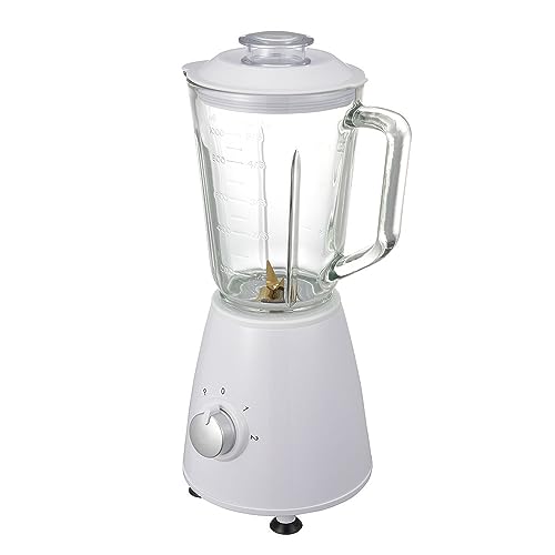 OHM Electric Juice Mixer, Ice Crushing Glass, Stylish White, COK-MT2A-W 08-3274