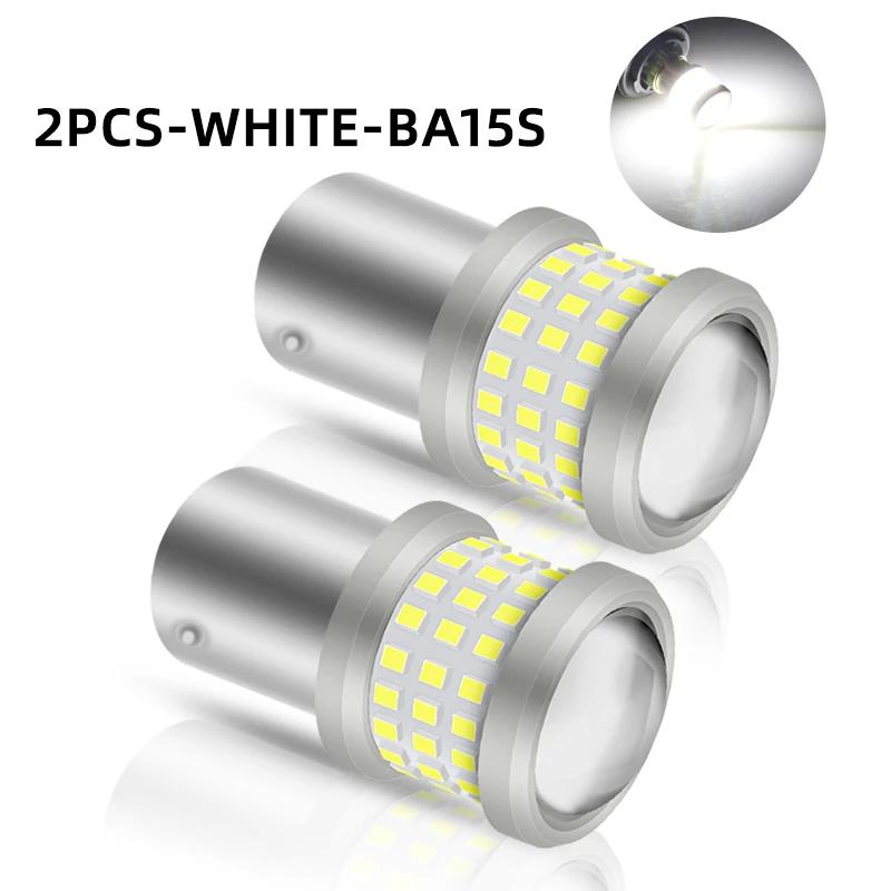 2pcs P21/5W 1157 BAY15D LED Bulbs Car Turn Signal Light 7440 7443 Canbus 12V Red Parking Light MOTOR Brake lights DRL 12-80V