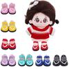 5CM Mini Doll Leather Boots PU Leather Butterfly Princess Shoes 20cm Cotton Doll Shoe  Body Dolls