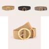Bohemian Woven Nylon Belt With Plastic Buckle For Women Casual Fashion