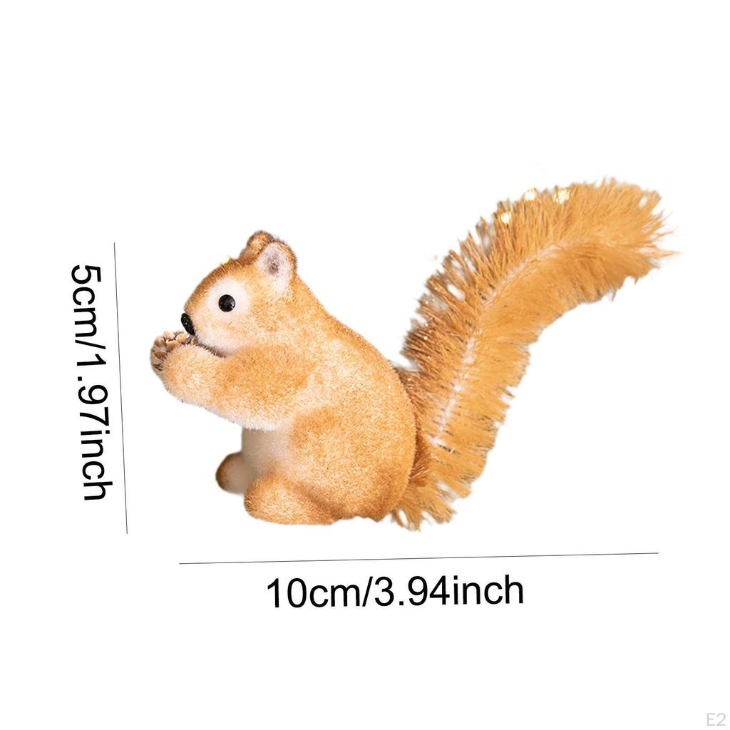 Christmas Squirrel Decor Tree Ornament Collection Lightweight Adorable Animal Figurine