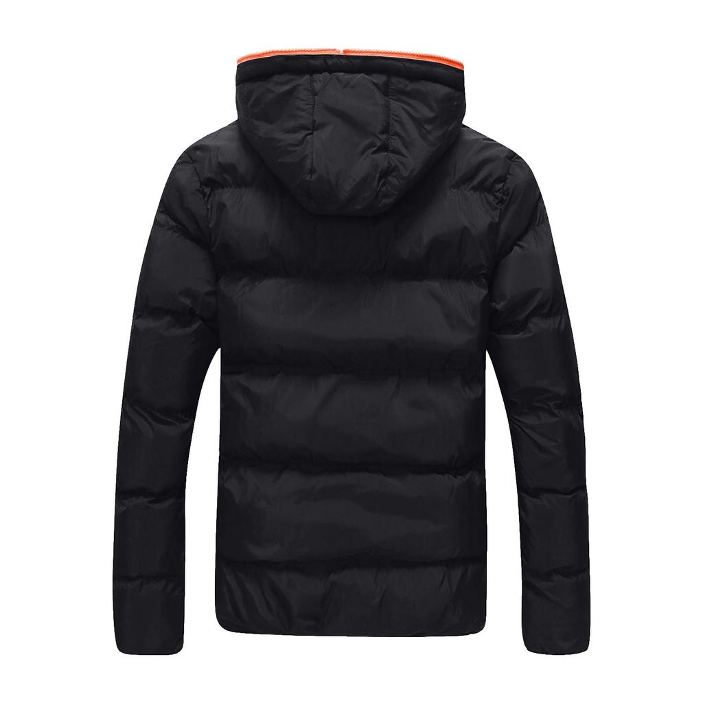 Men's Hooded Cotton Padded Jacket Men's Extra Thick Warm Short Cotton Padded Jacket