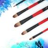 5 Pcs Nylon Hair Painting Brush Set Professional Painting Kits Round Pointed Tip Paintbrushes with Synthetic Nylon Tips