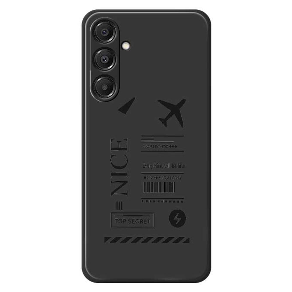 For Samsung Galaxy A16 5G/4G Case Boarding Ticket Pattern Printing Straight Edge TPU Phone Back Cover