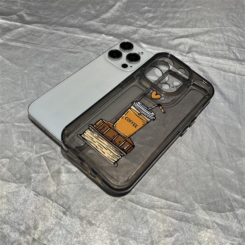 Life Moment Of Coffee Cup Phone Case For IPhone 14 15 16 17 Pro 11 12 13 Pro Max Air 15 Plus 16E Transparent Soft Clear Fundas