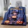 1pc Witch Moon Halloween Pumpkin Blanket  Soft Throw for Room Decor, Perfect Gift Idea, Living Room, Travel, Camping, Car Blankets