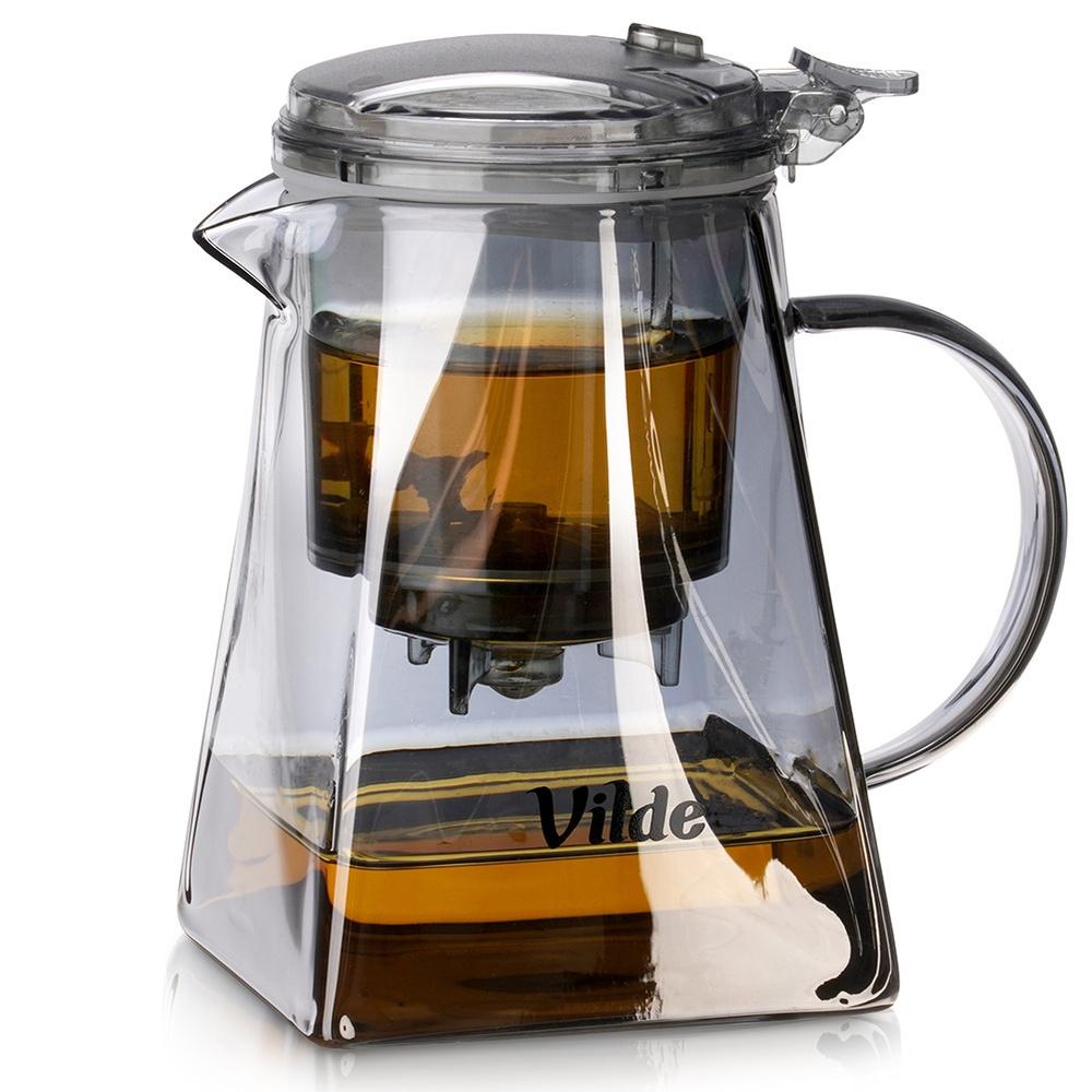 Glass jug with trigger tea infuser 730 ml