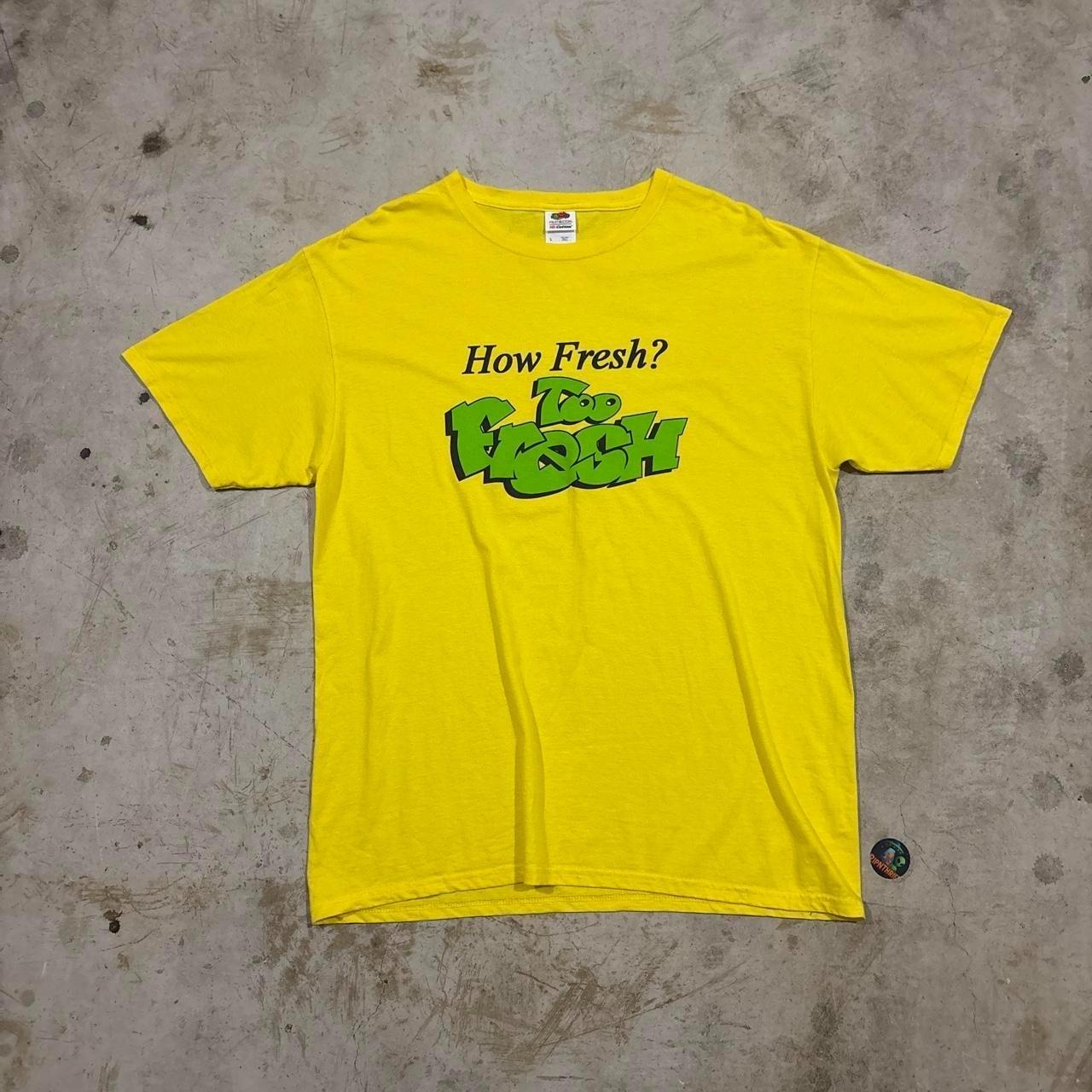 Fresh Prince Of Bel-Air “How Fresh? Too Fresh” movie cover font t shirt Size L Unisex T-Shirt XXXL