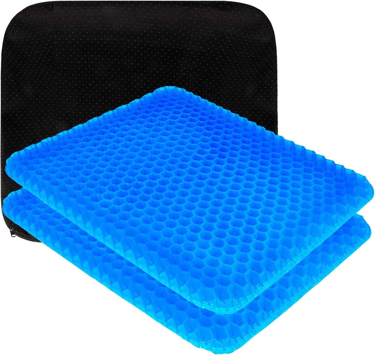 Gel Cushion Highly Breathable Honeycomb Structure High Rebound Zero-Gravity Cushion Suitable for All Seasons Seat Cushion with Cover for Home O 7400₽