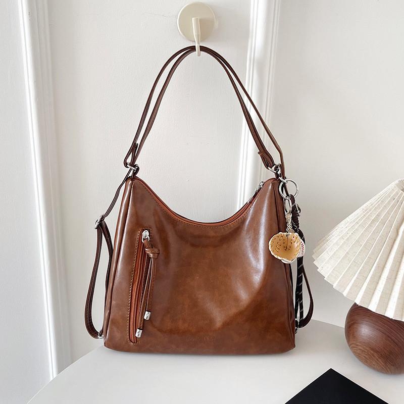 Pu Tote Bag For Women Large Capacity Fashion Street Style Daily Use