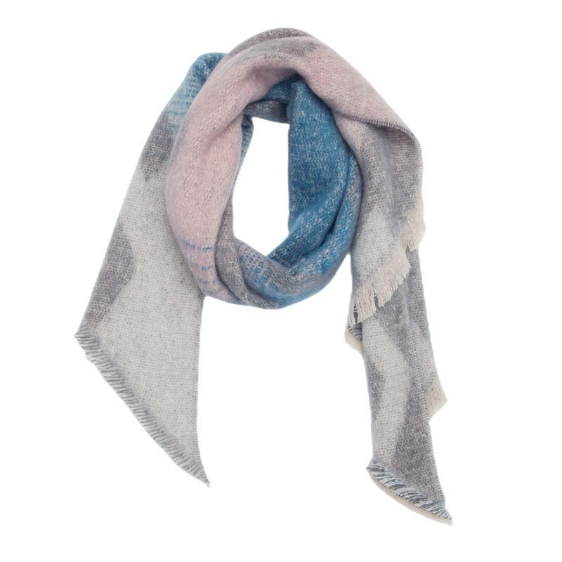 Diagonal Scarf Fashion Women Shawl Yarn Rhombus Shawl Circle Keep Warm