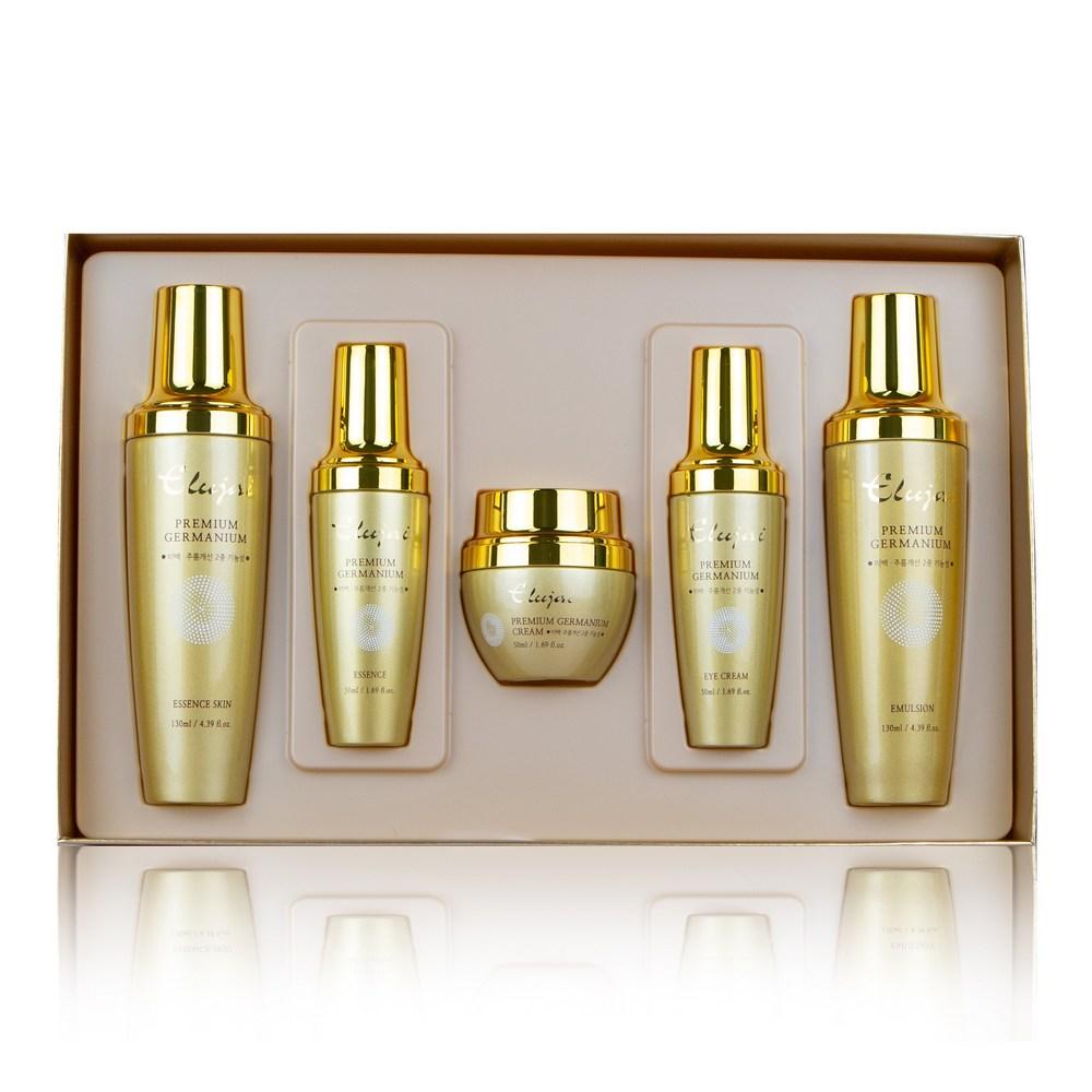 Wrinkle Whitening Care Premium Cosmetics Set Eluzai Germanium Skin Care Basic 5-piece Set + Exclusive Shopping Bag, 2 Sets