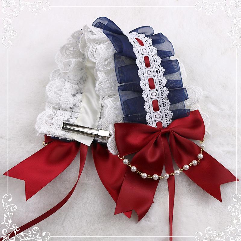 Japanese Sweet Lovely Hair Band Lolita Maid Hairband Lace Ribbon Bowknot Headband Cosplay Headdress Cute Accessories