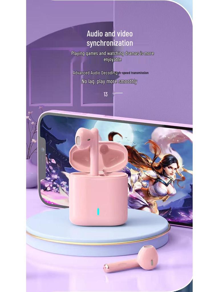 Macaron Bluetooth Earphones: Stereo In-ear, Noise Cancelling, Comfortable Fit