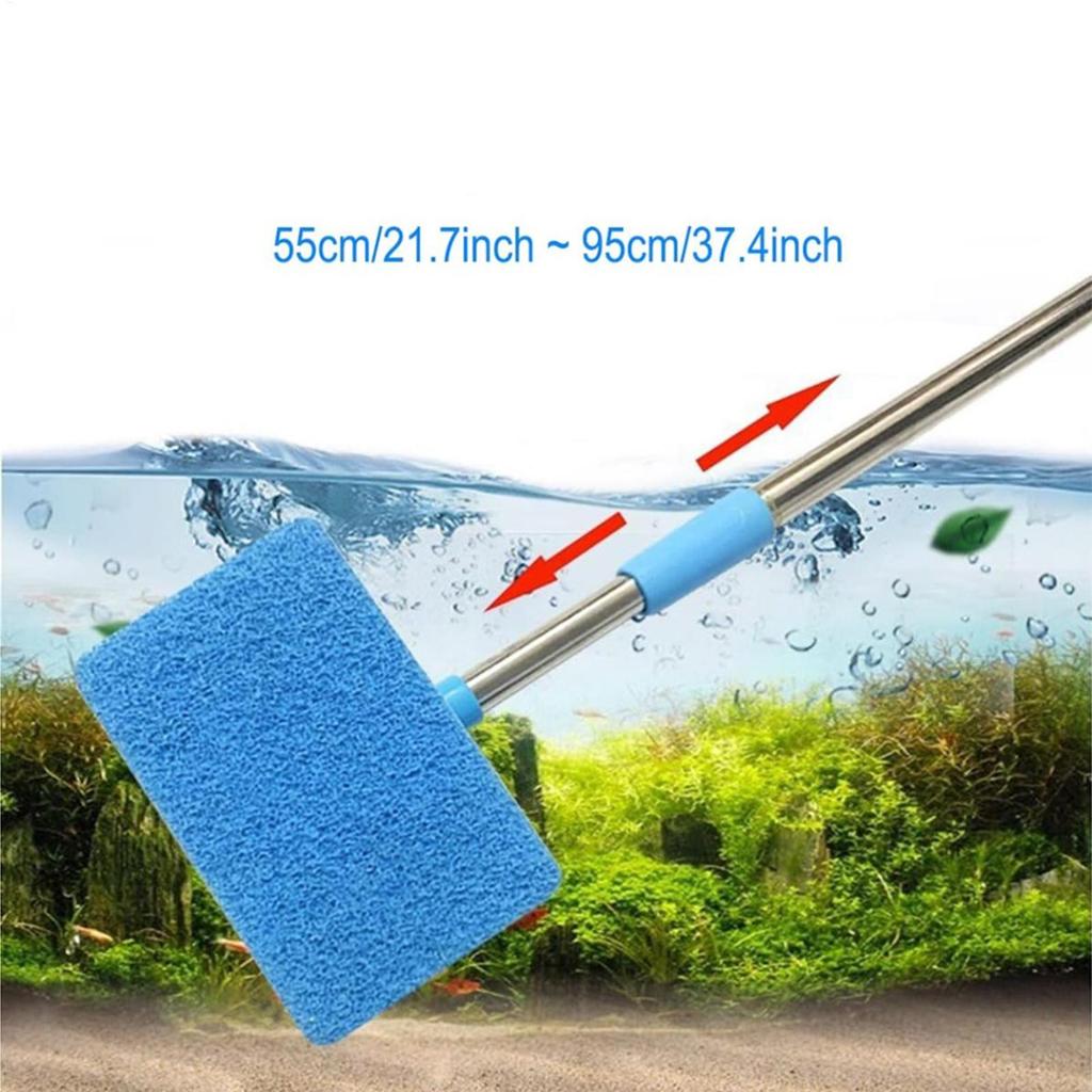 High Quality Aquarium Fish Tank Cleaning Tools Floating Algae Scraper Sponge Plant Cleaning Brushes For Aquarium Glass Window