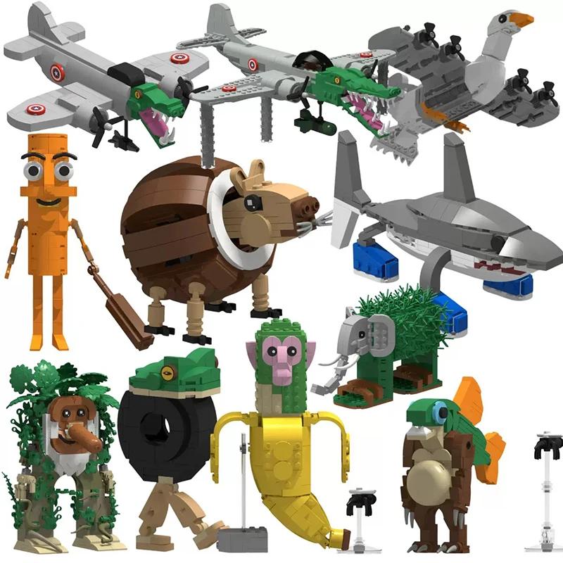 New Tralalero Tralala Building Blocks Italian Brainrot Ornament TTung Tung Sahur Action Figures Doll Toy for Kid Christmas Gifts