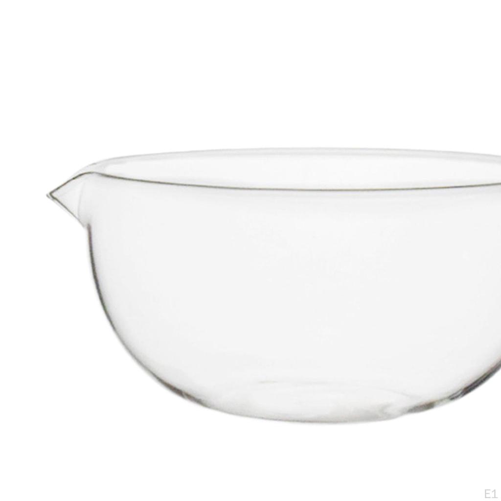 550ml Borosilicate Glass Mixing Bowl Clear 11.8x6.7cm Versatile Serving Food Container for