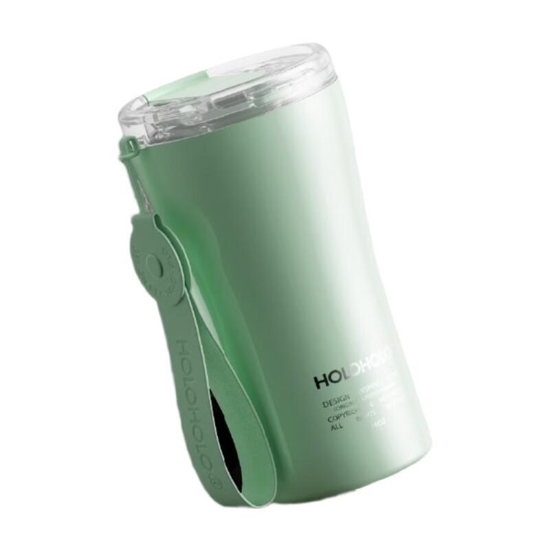 HOLOHOLO Portable Insulated Stainless Steel Coffee Mug with Straw