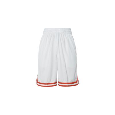 Striped Color Block Embroidered Loose Straight Basketball Shorts Men Shorts Peak-White FN2652-121
